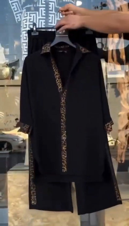 Елегантен комплект с принт TSH580