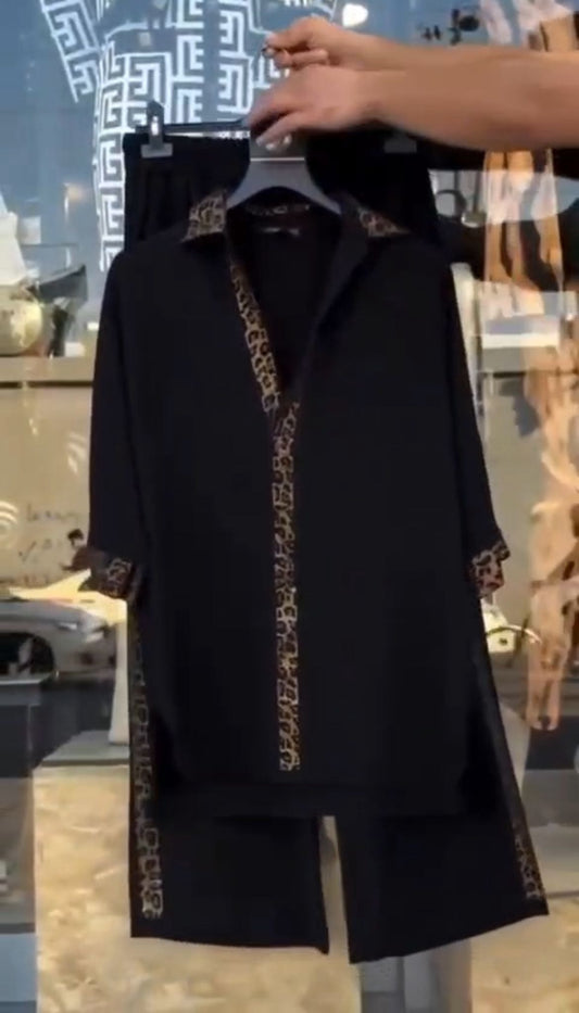 Елегантен комплект с принт TSH580