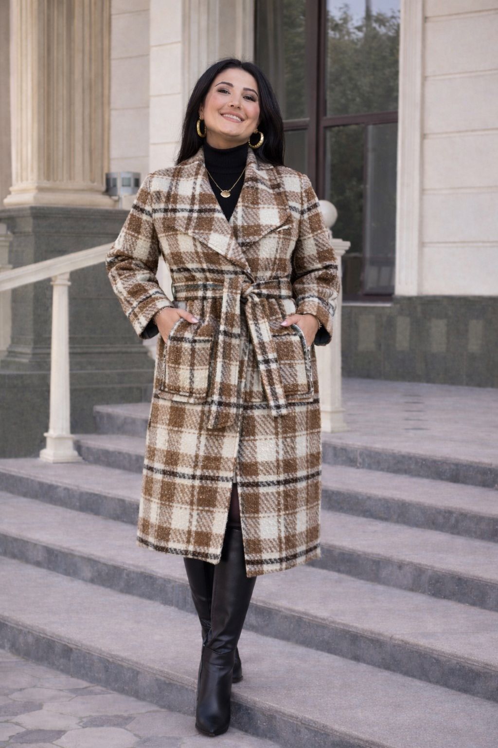 Палто от вълнен плат TSH596